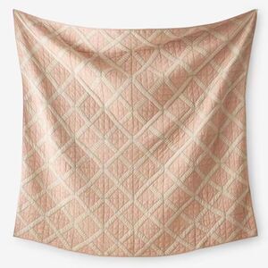 New Olympic Queen 96x96 Bahati Quilt, The Company Store Coral Multi Patchwork